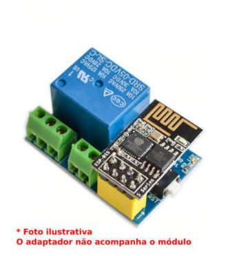 Adaptador ESP8266 ESP-01 com Relé 5V 10A de 1 Canal