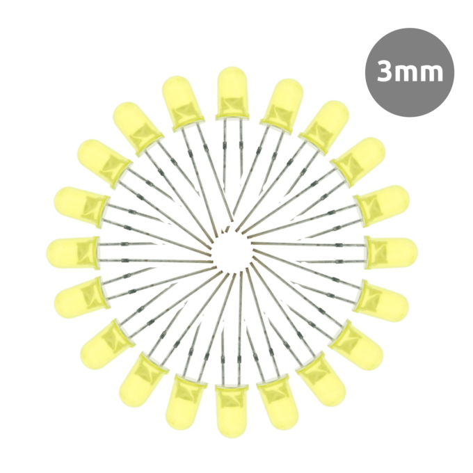 Led amarelo 3mm