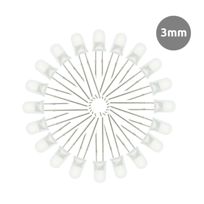 Led branco 3mm