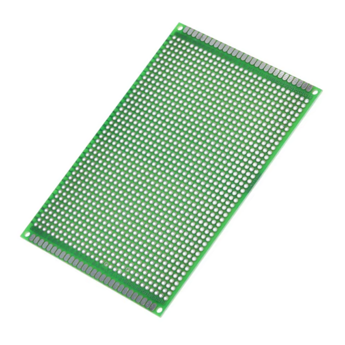 Placa de Circuito Impresso - 8x12cm Ilhada Fibra de Vidro