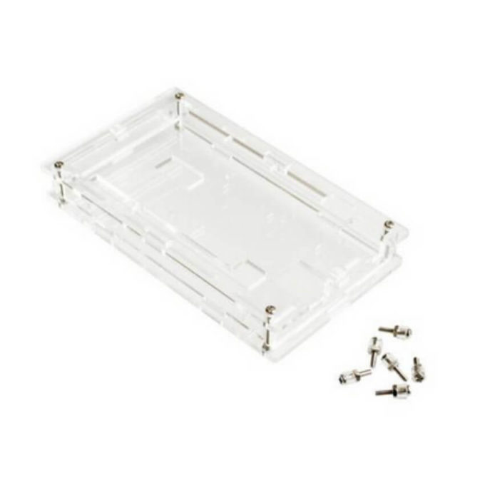 O Case Box para Arduino Mega em Acrílico Transparente serve para proteção do Arduino Mega em acrílico transparente (enviada desmontada).