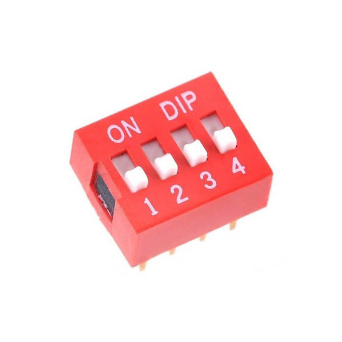 Chave DIP Switch 4 Vias