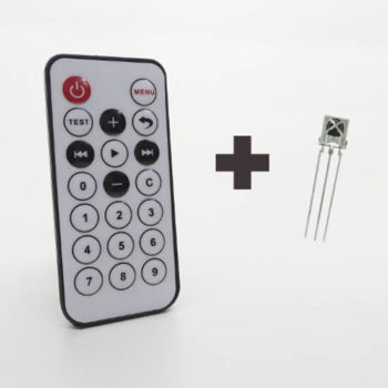 Controle Remoto IR 38KHz - 20 Teclas + Receptor VS1838B