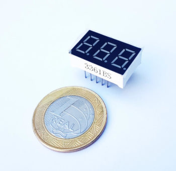 Display Led 7 segmentos 3 Dígitos 0.36 - Anodo Comum