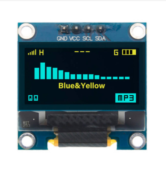 Display OLED 0.96″ I2C Azul Amarelo