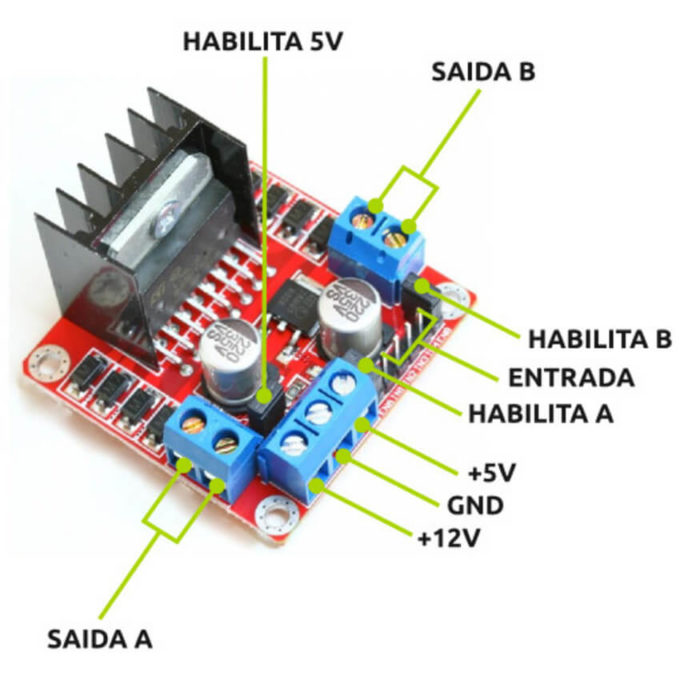 Driver Motor Ponte H L298N