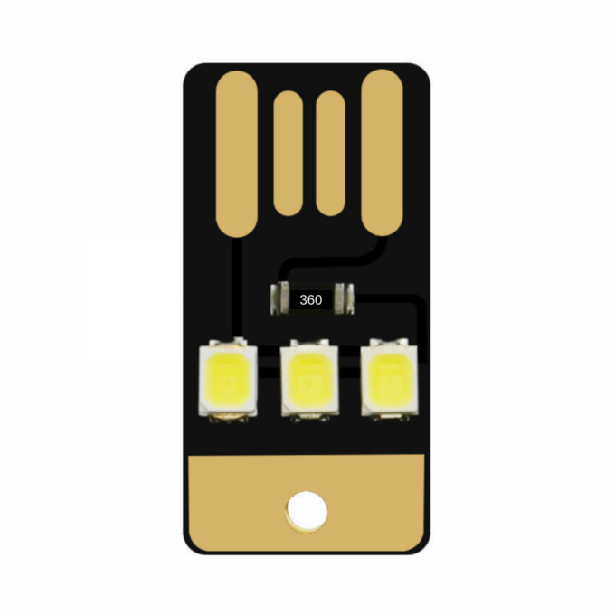 Mini Luminária Cartão USB portátil com LED