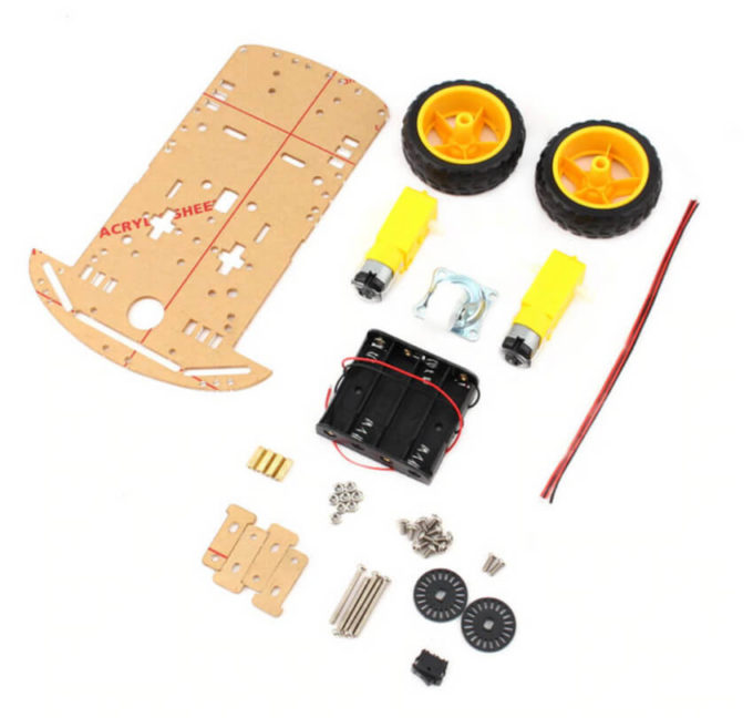 Kit Chassi 2WD Robô para Arduino