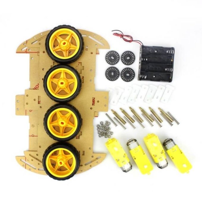 Kit Chassi 4WD Robô para Arduino