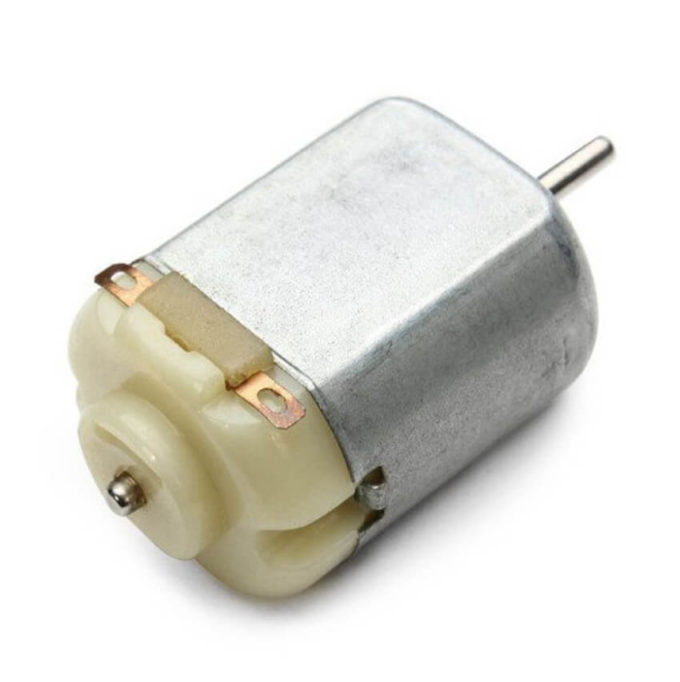 O Mini Motor DC 3-6v - 10.000RPM é ideal para projetos compactos de robôs com Arduino. Com ele é possível montar carros e projetos que necessitam de alta rotação.