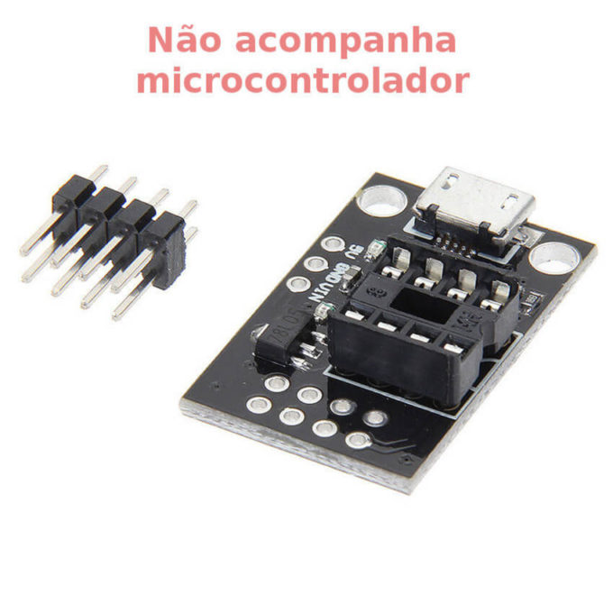 Módulo para desenvolvimento Attiny25-45-85 com Micro USB