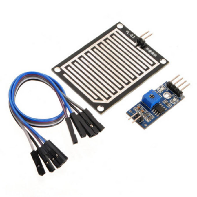 O Módulo Sensor de Chuva FC37 - Para Arduino é um sensor de pingos de chuva ou neve. Sua placa é revestida de uma malha condutora.