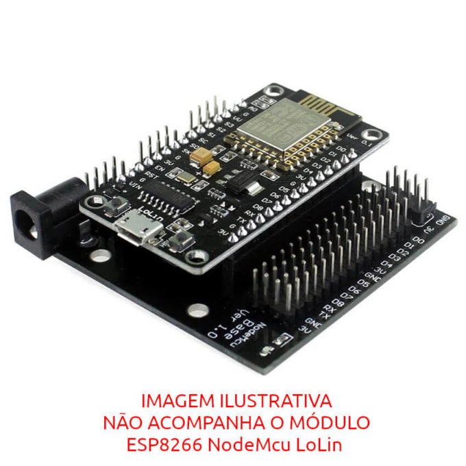 Placa Base para ESP8266 NodeMcu LoLin ESP-12E - CH340G