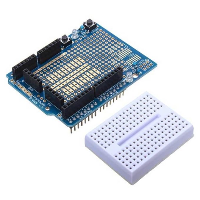 Protoshield para Arduino + Mini Protoboard