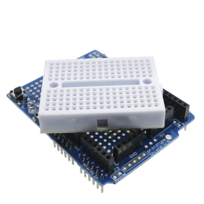 Protoshield para Arduino + Mini Protoboard