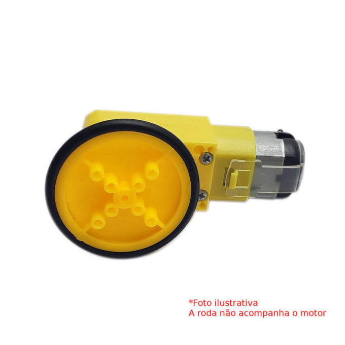 A Roda com Pneu - 4x40mm é uma roda plástica de 40mm de diâmetro com pneu de borracha maciça, possui encaixes perfeito para motores DC com caixa de redução.