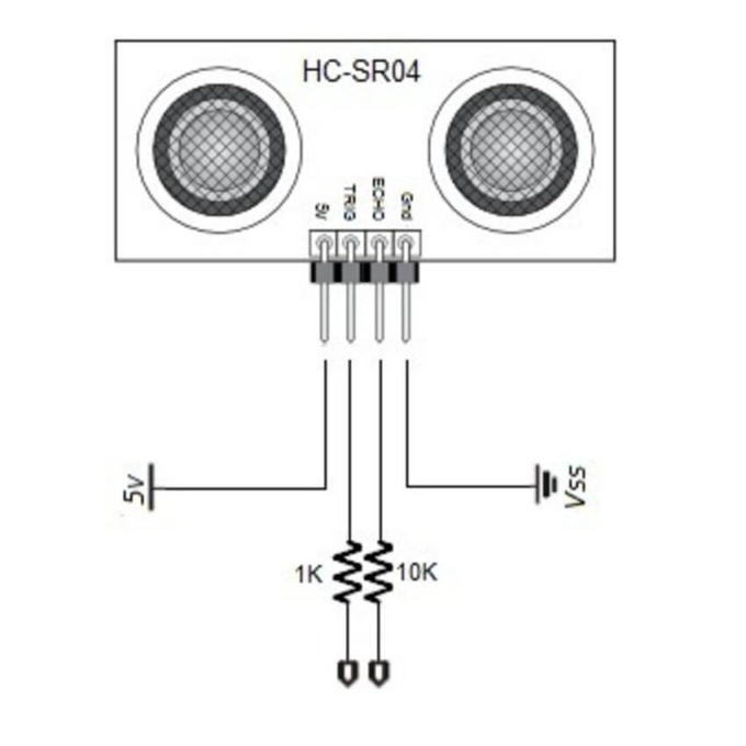 Sensor de Distância Ultrassônico HC-SR04