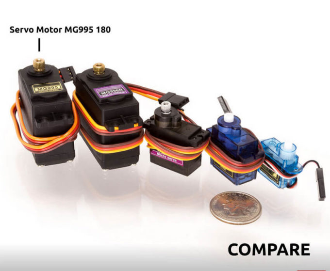 Servo Motor MG995 360º - Engrenagens Metálicas