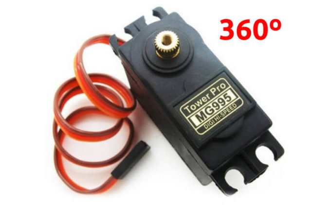 Servo Motor MG995 360º - Engrenagens Metálicas