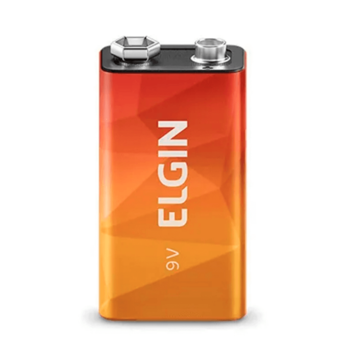 Bateria 9V Zinco Elgin - Alta Durabilidade