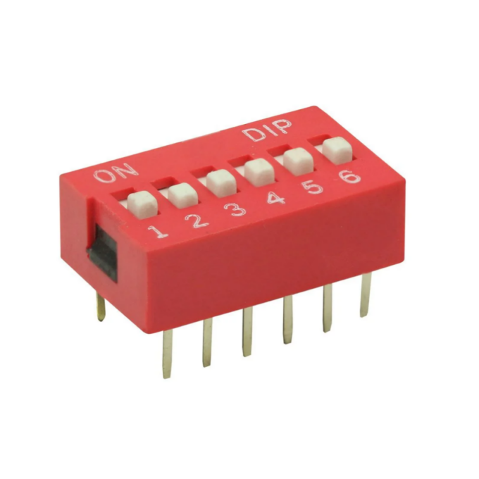 Chave DIP Switch 6 Vias