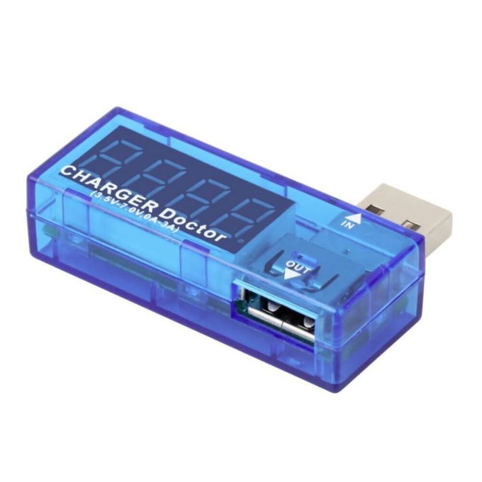 Testador de Voltagem e Amperagem para Porta USB