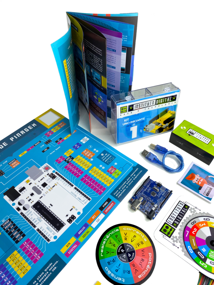 Kit Arduino UNO 1 Iniciante – Cards Explicativos