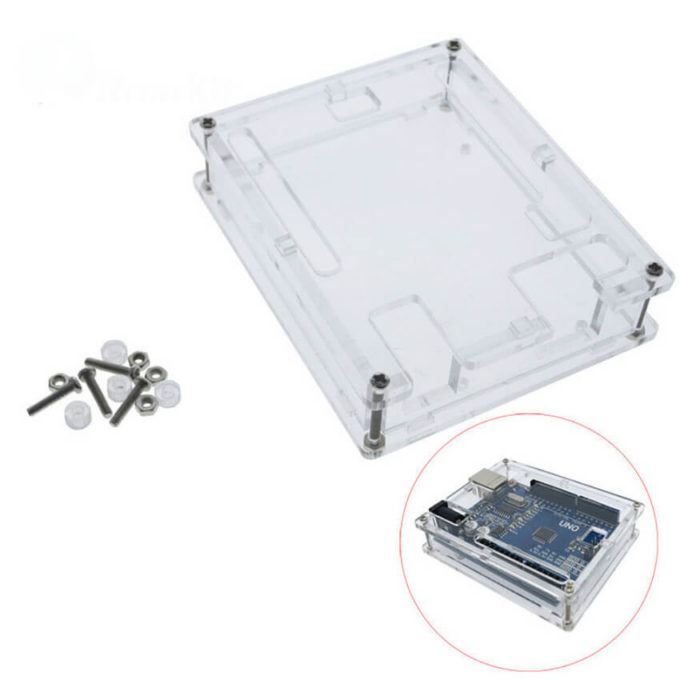 Case para Arduino Uno em Acrílico Transparente