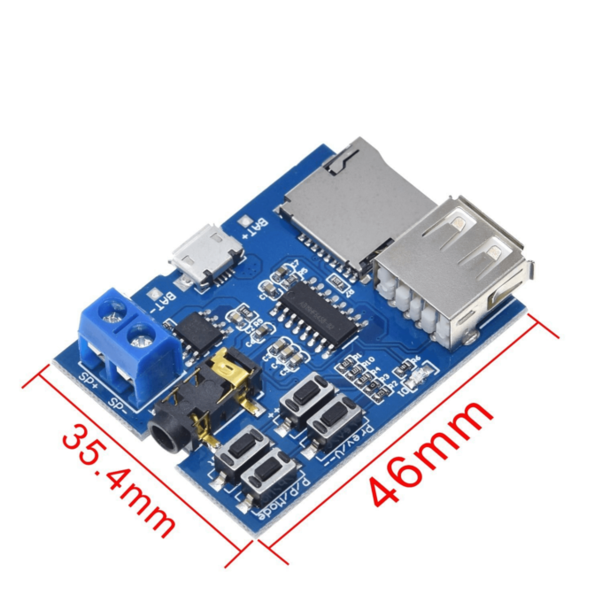 Módulo Amplificador e Decodificador de Áudio MP3