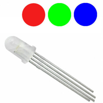 Led RGB 5mm Difuso - Catodo