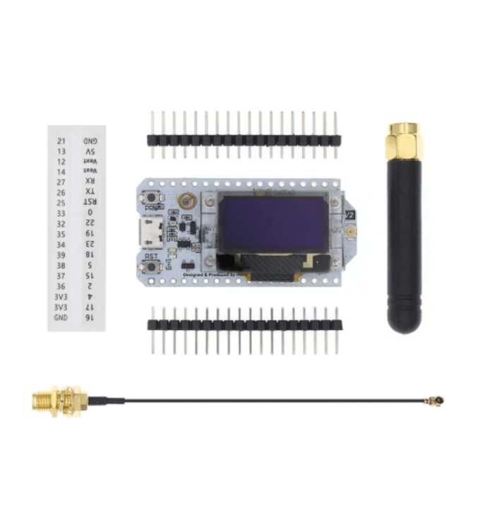 Placa LoRa Wifi ESP32 - 868/915Mhz com OLED 0,96"