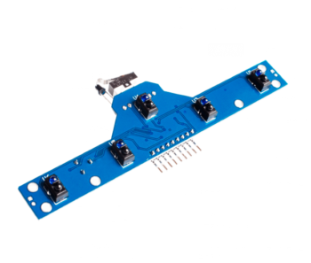 O Módulo TCRT5000 5 Canais com Fim de Curso é ideal para robôs seguidores de linha ou anticolisão. Possui 6 sensores IR e uma chave switch fim de curso.