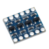 O Conversor de Nível Lógico Bidirecional I2C - 4 Canais é um conversor bidirecional de nível lógico capaz de fazer um step-down de 3.3V para 5V ou um step-up convertendo 5V para 3.3V.
