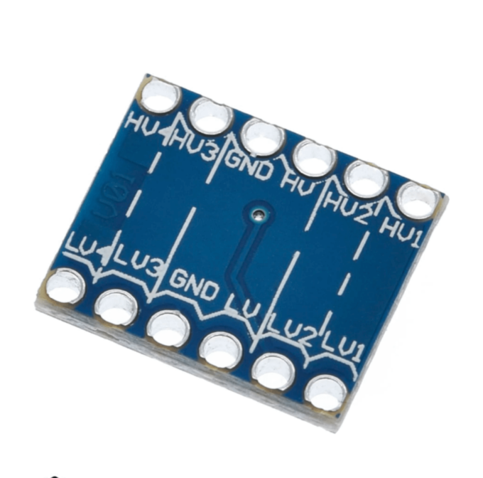 O Conversor de Nível Lógico Bidirecional I2C - 4 Canais é um conversor bidirecional de nível lógico capaz de fazer um step-down de 3.3V para 5V ou um step-up convertendo 5V para 3.3V.