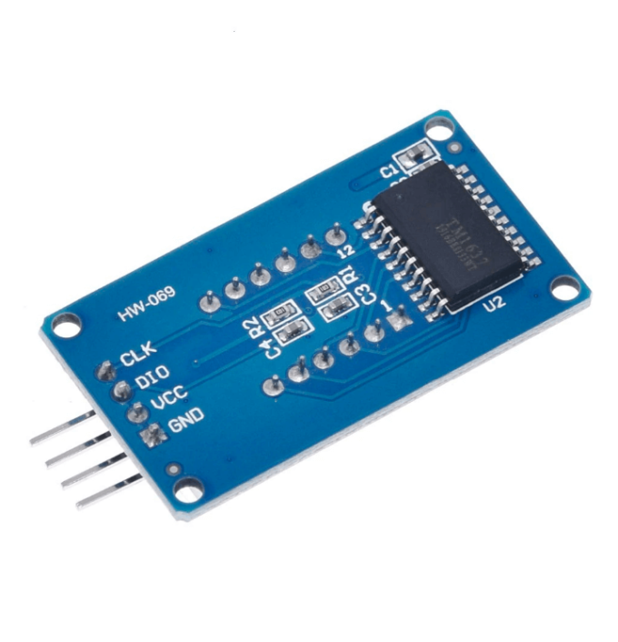 O Módulo Display 4 Dígitos 7 Segmentos - TM1637, é ideal para projetos que envolvem temperatura, relógio, contadores, dentre outros.