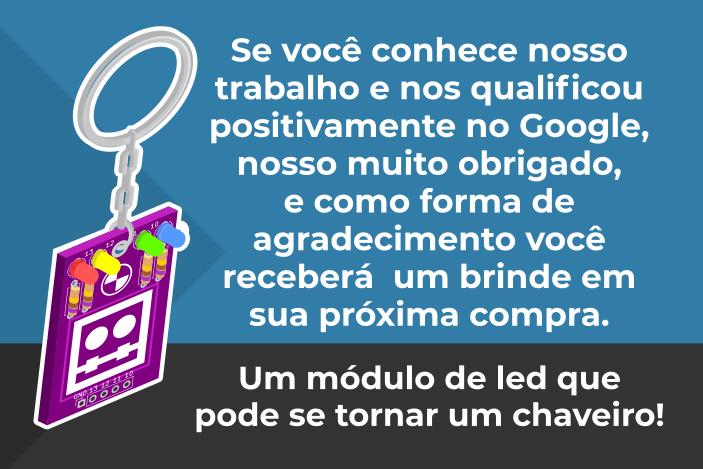 brinde chaveiro arduino