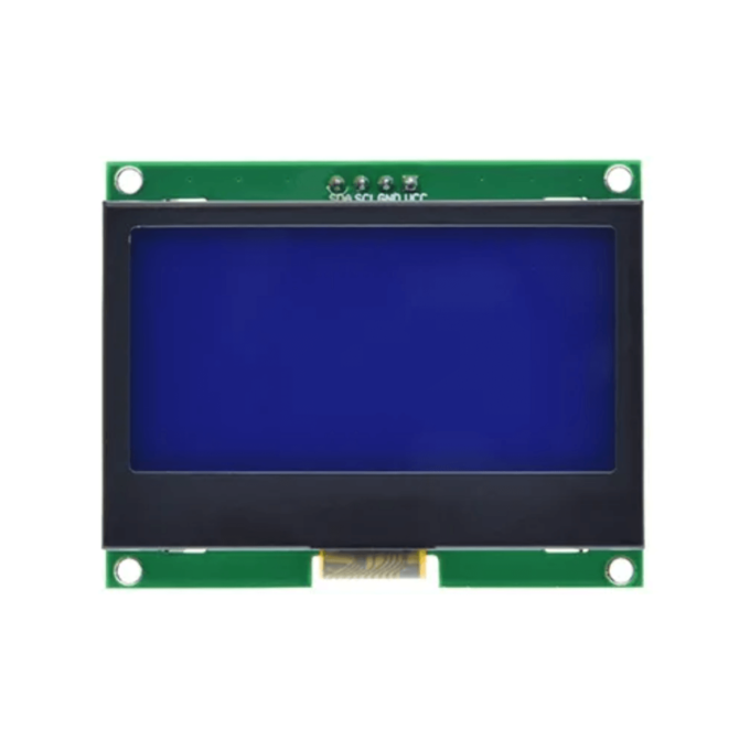 O Módulo Gráfico LCD 128x64 I2C ST7567S possui 128 colunas por 64 linhas de um modo compacto, com fácil usabilidade por conter conexão I2C.