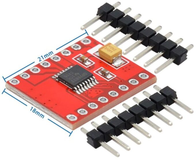 O Módulo Ponte H Dupla - DRV8833 2A Vermelho é um componente eletrônico versátil e essencial para o controle de motores em projetos diversos.