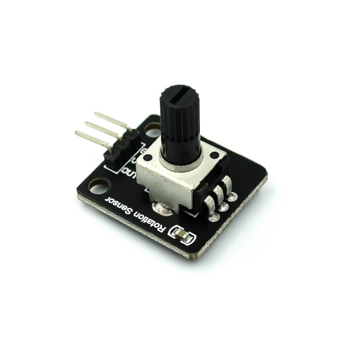 O Módulo Potenciômetro Rotativo 10K - 270° é um componente eletrônico versátil, projetado para permitir o controle preciso e gradual de sinais elétricos.