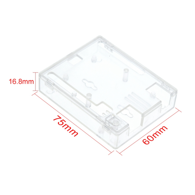 Case para Arduino Uno em Plástico Transparente