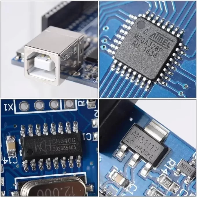 Dedtalhes do Arduino SMD