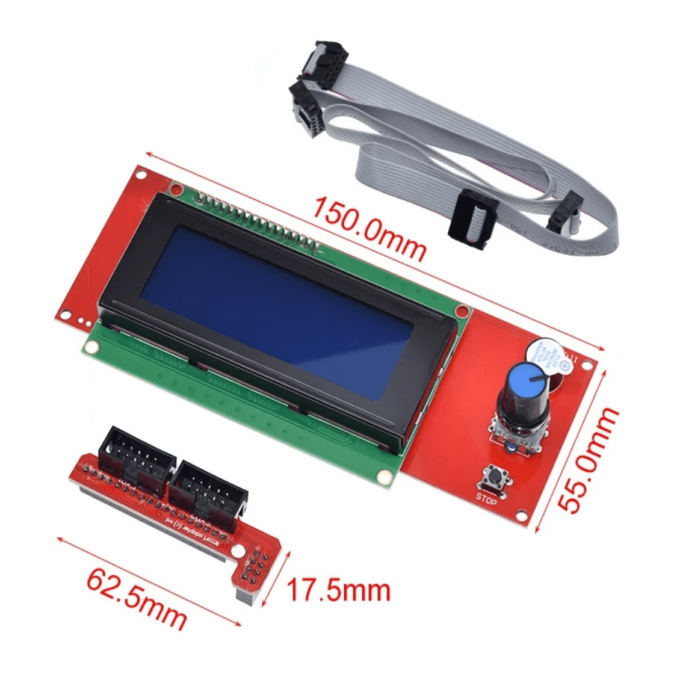 Placa Controladora RAMPS 1.4 com LCD 20x4 para Impressora 3D