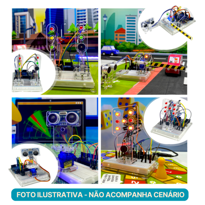 Kit Arduino Uno R3 com projetos em acrílicos completo - Image 5