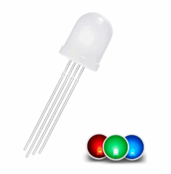 Led RGB 10mm Catodo Comum Difuso
